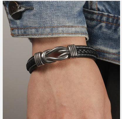 Pulsera lazo infinito Acero Inoxidable💎 + Caja de Regalo + Tarjeta + Marcacion Laser